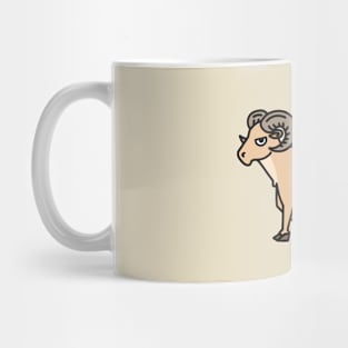 Cute ram animal staring you down Mug